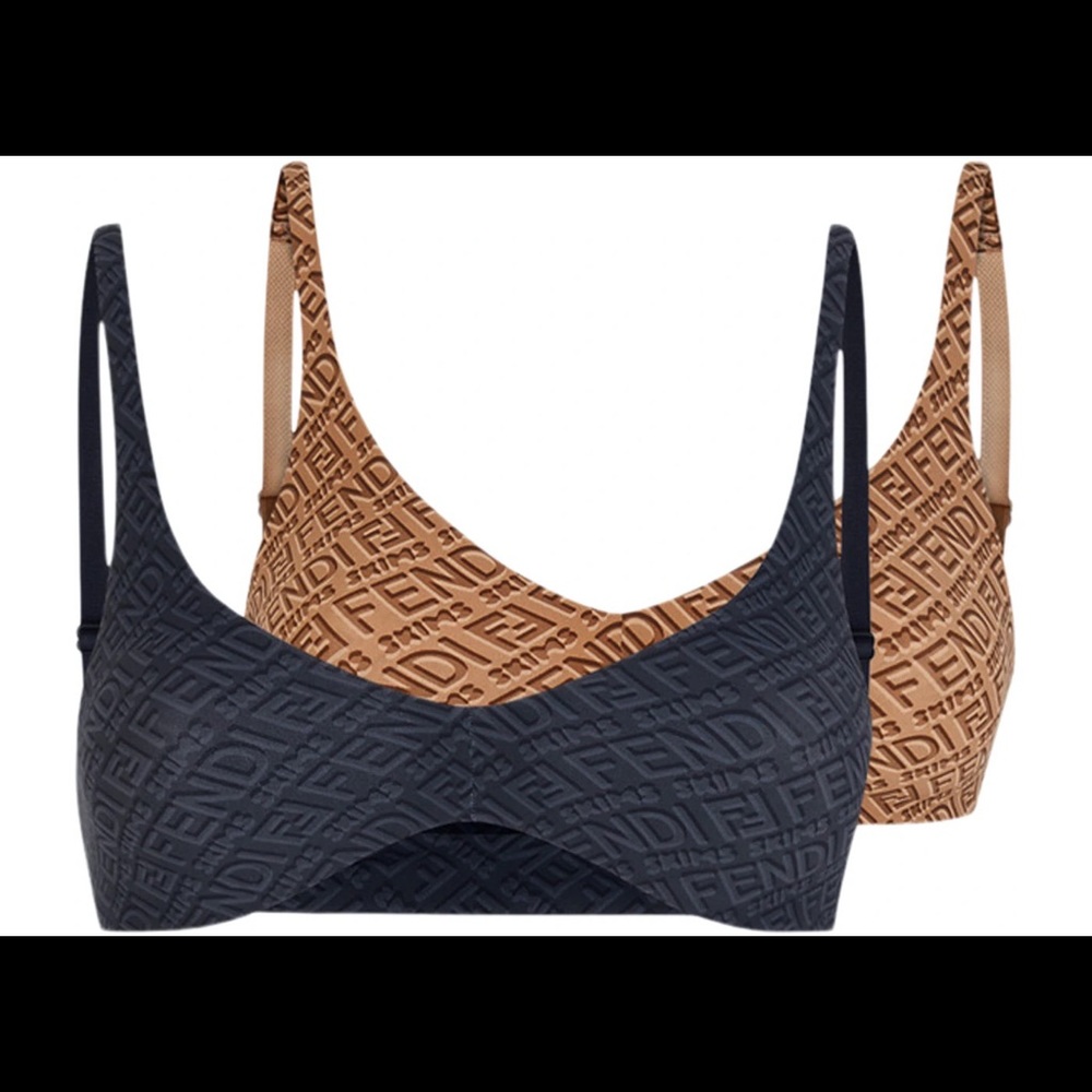Skims x fendi BLACK bra & brief set